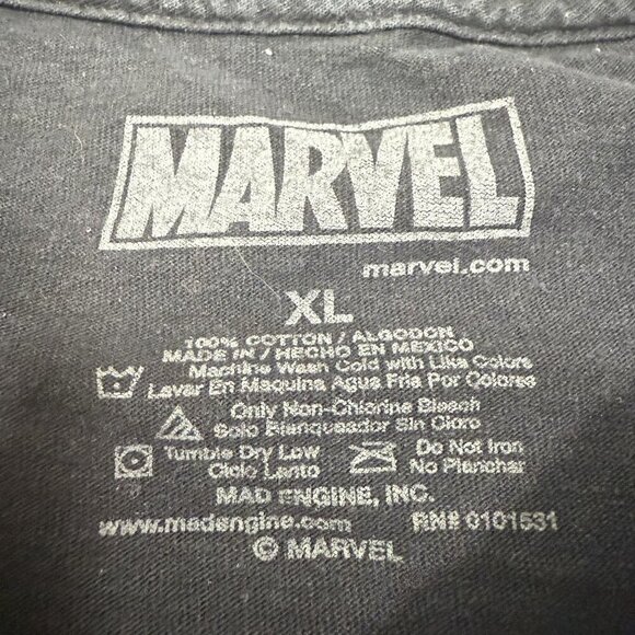 Marvel Comics Mens Size XL Shirt 2012 Mad Engine Spider-Man Wolverine Hulk Thor - Picture 3 of 5